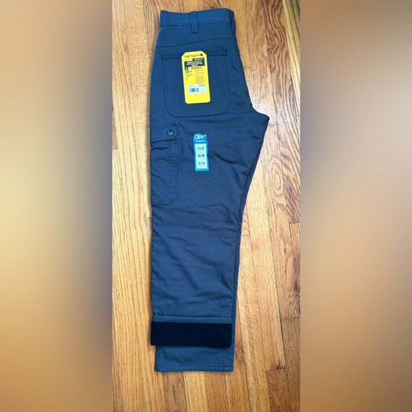 NWT Carhartt Rugged Flex Relax Fit Ripstop Cargo Fleece Lined Men’s 32x30 Pants - Picture 2 of 9